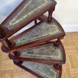 Victorian style mahogany style library staircase circa 1900, 118 cm