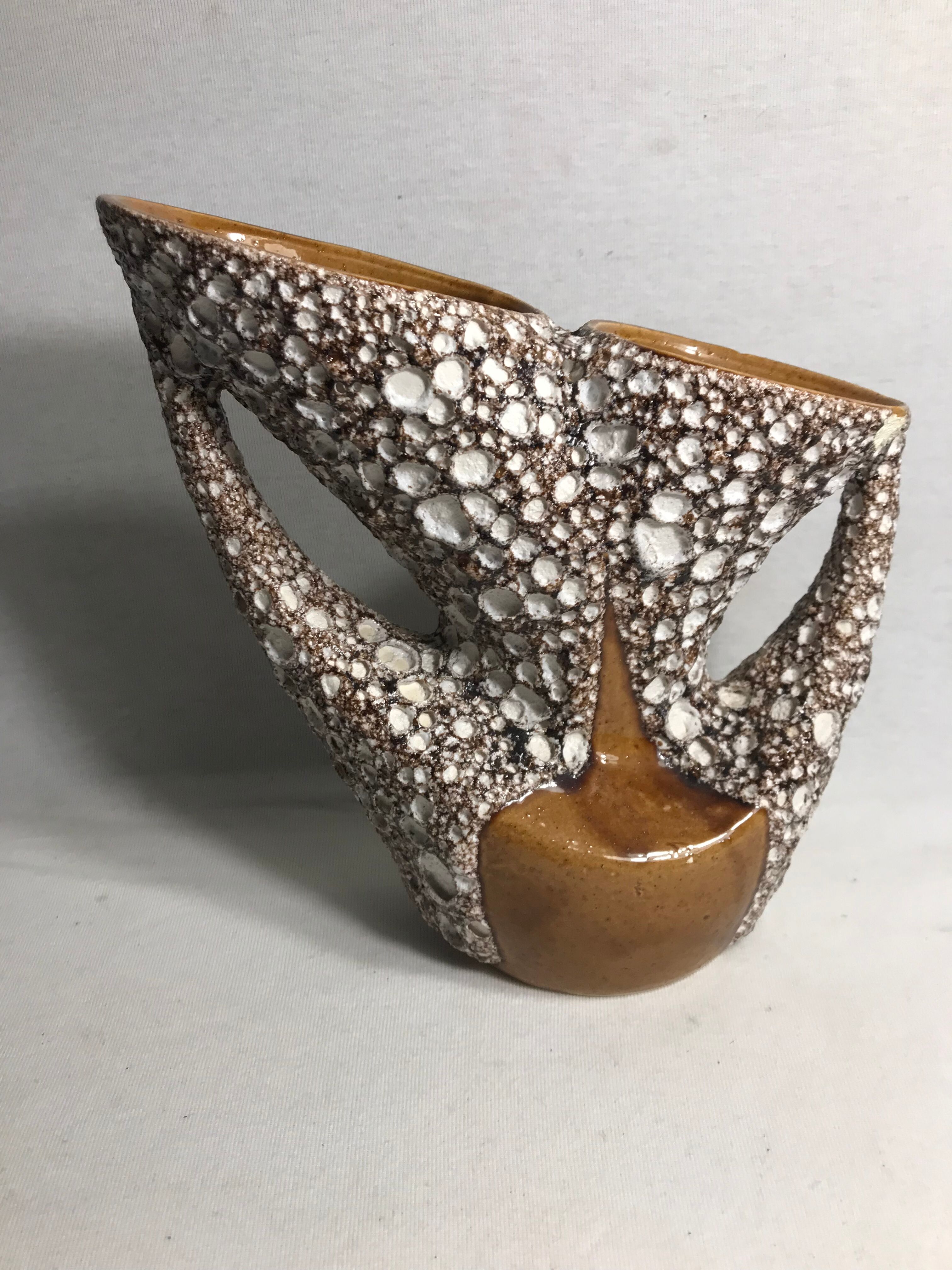 Ceramic vase Vallauris style