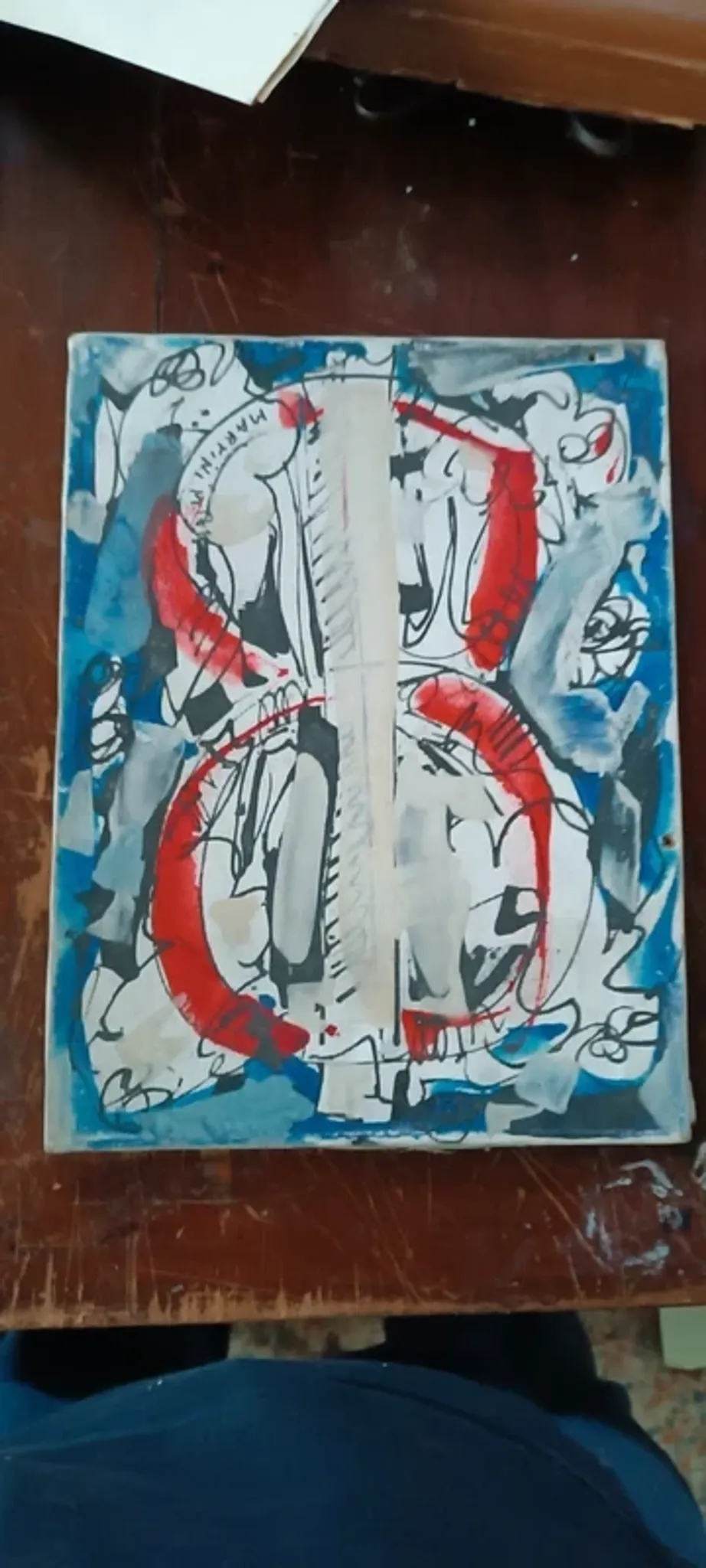 Abstract oil painting on canvas 40x30