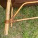 Table basse vintage en rotin