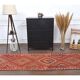 1970s Vintage Turkish Hand-Knotted Wool Cotton Red Runner Rug 90x290