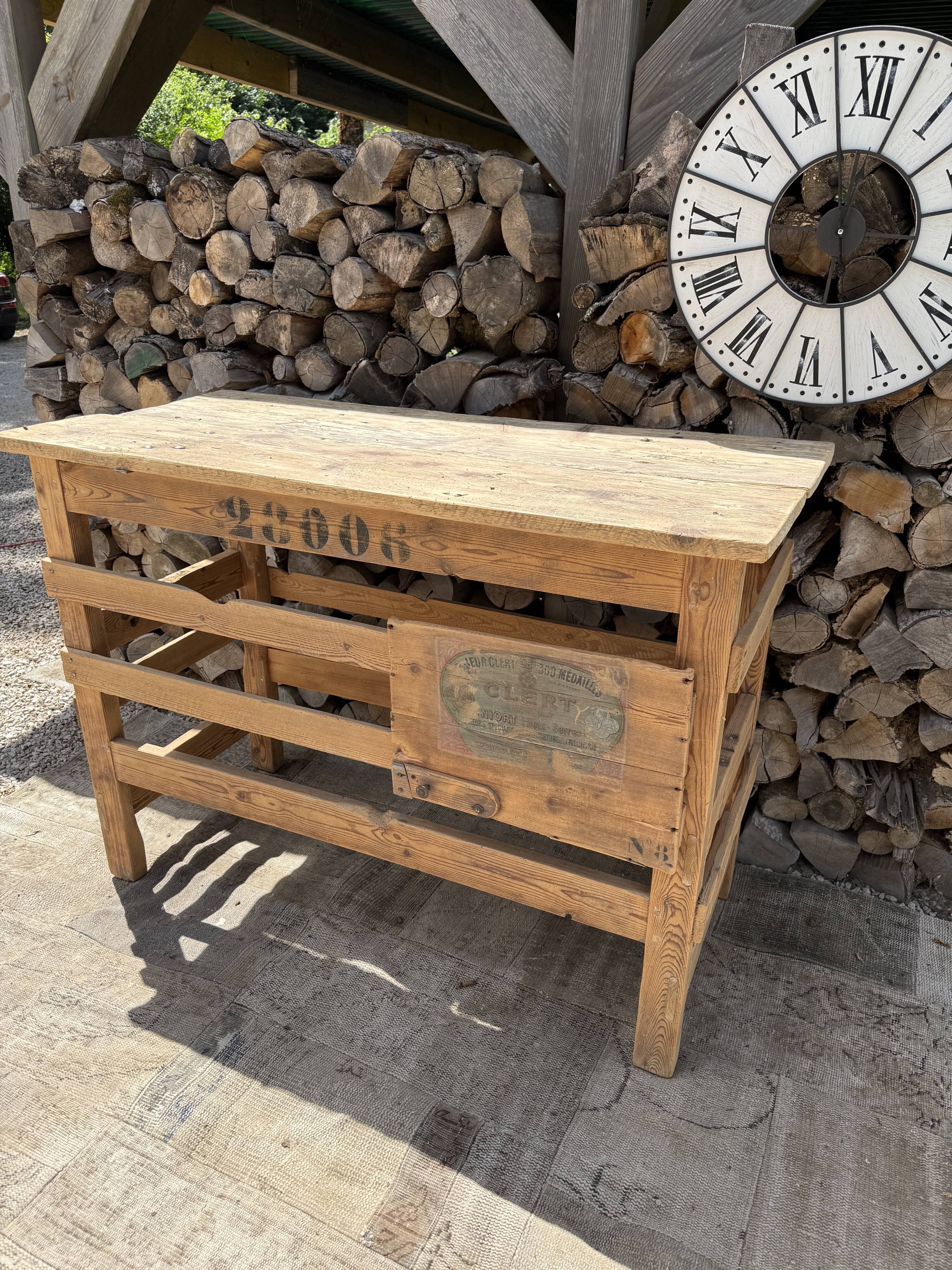 Meuble métier / Meuble d'atelier ancien