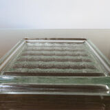Paved  glass ashtray 50s 60s