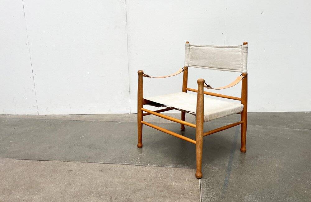Mid-century modern Danish safari chair by Farstrup, 1960s.