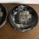 Set of 6 salins 1960s golfe juan black calotte plates