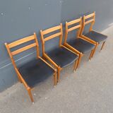Set of 4 scandinavian chairs