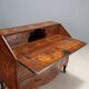 18th-century baroque secretary with a drop-down front in walnut and poplar.