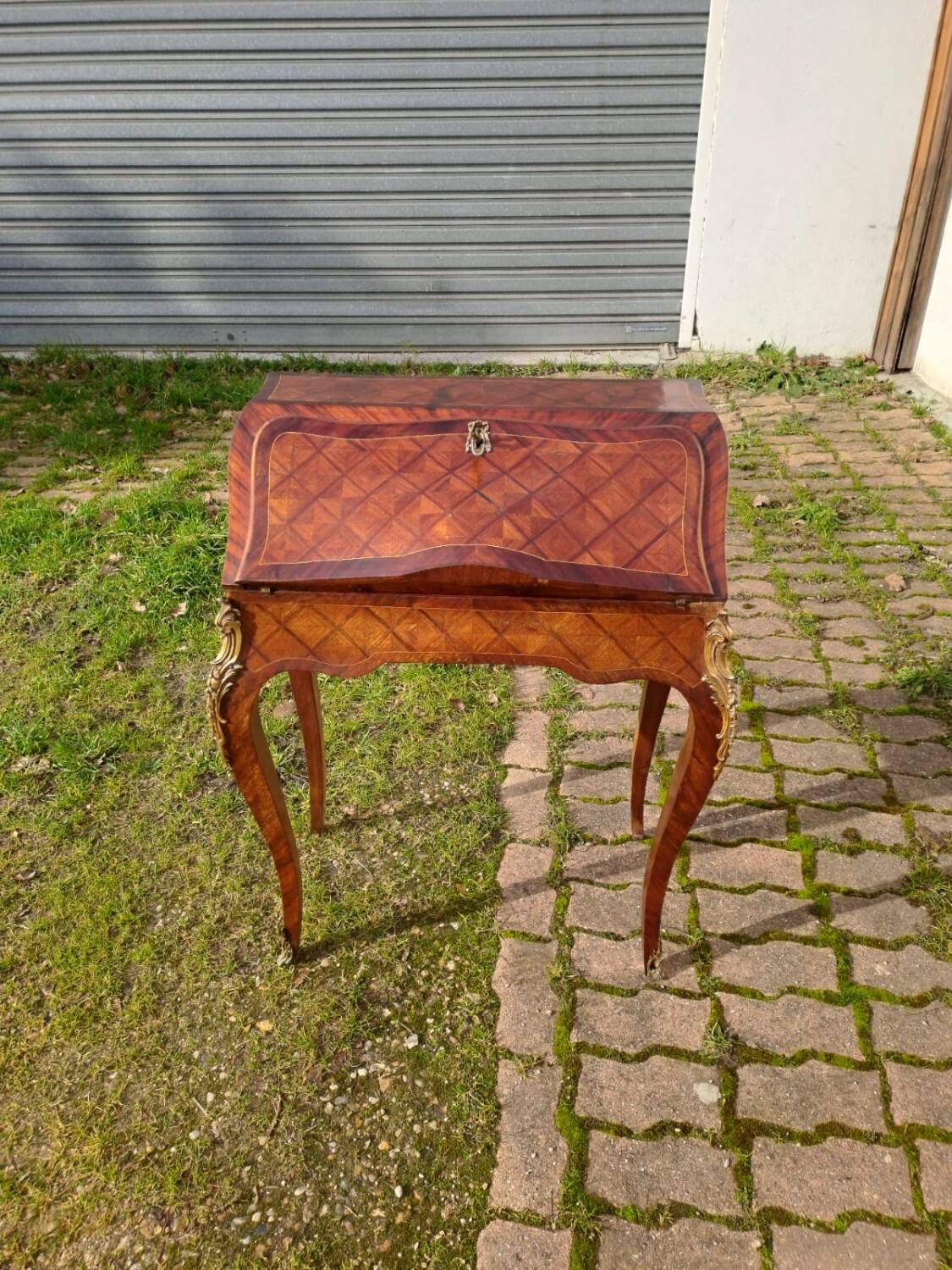 Marquetry writing desk