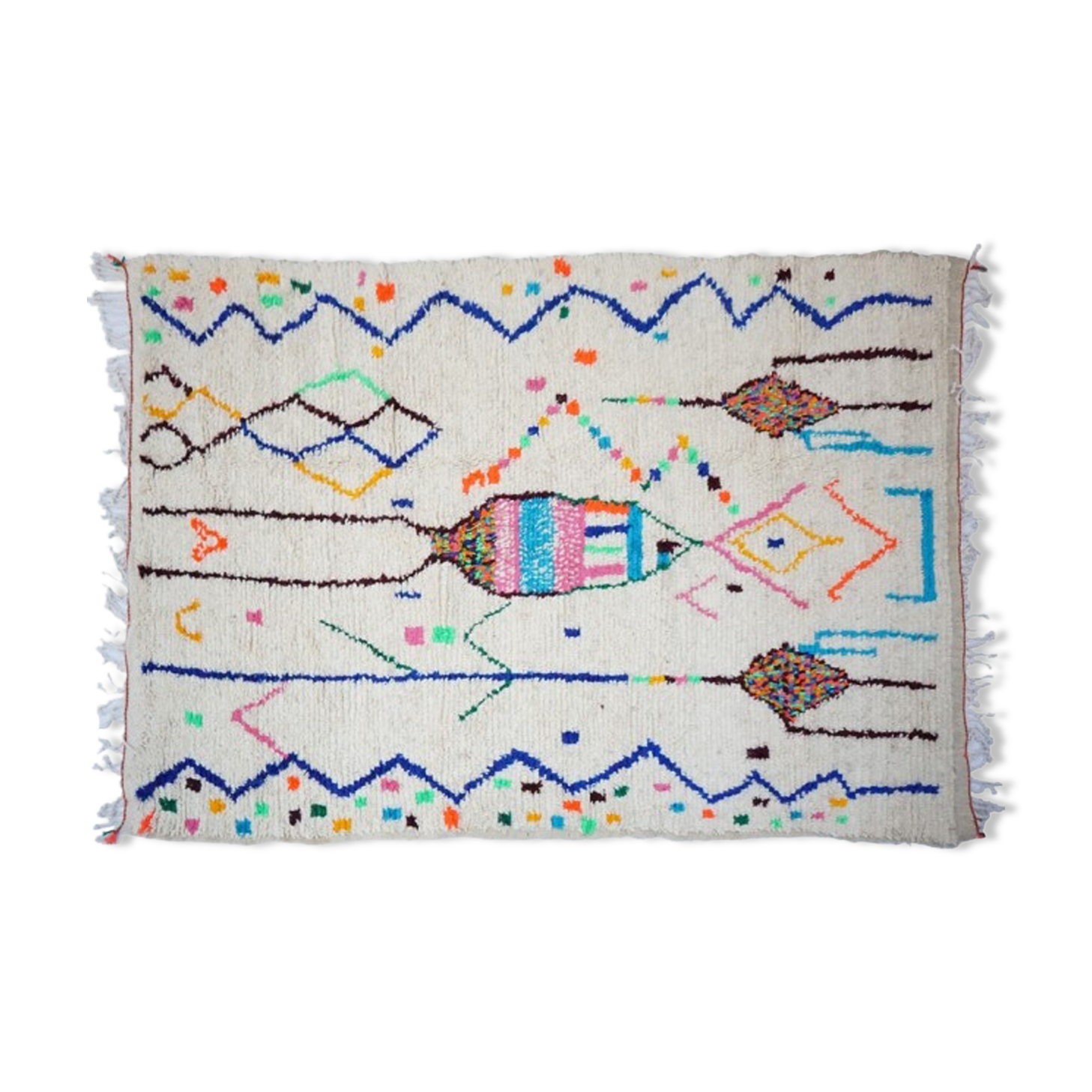 Colorful Berber carpet 245 x 150cm