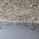 Set of 4 Armchairs, Chrome-Plated Metal – 1970