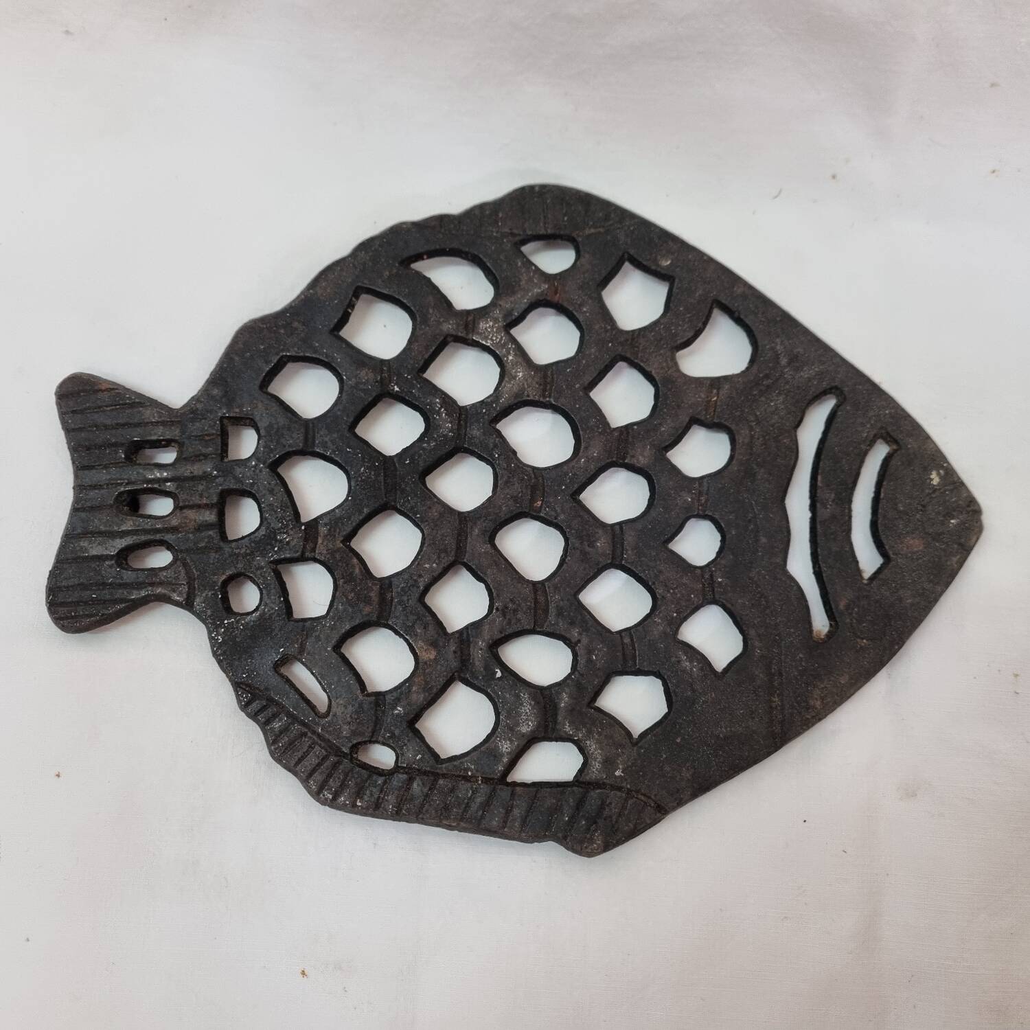 Trivet, cast iron fish