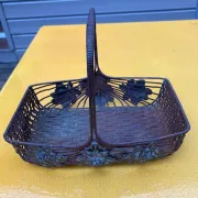 Metal basket in Art Deco style