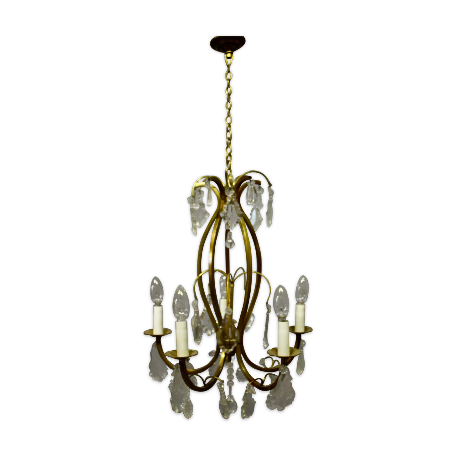 Bronze chandelier and 5-fire stamps