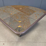 Vintage triangular Kingma style coffee table, 1970s