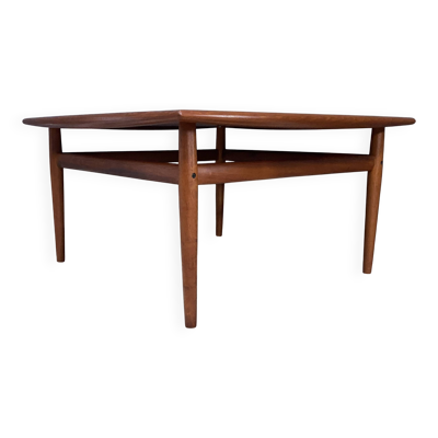 Table basse carrée en teck par Grete Jalk pour Glostrup Danemark