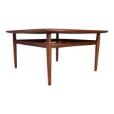 Teak square coffee table by Grete Jalk for Glostrup Denmark
