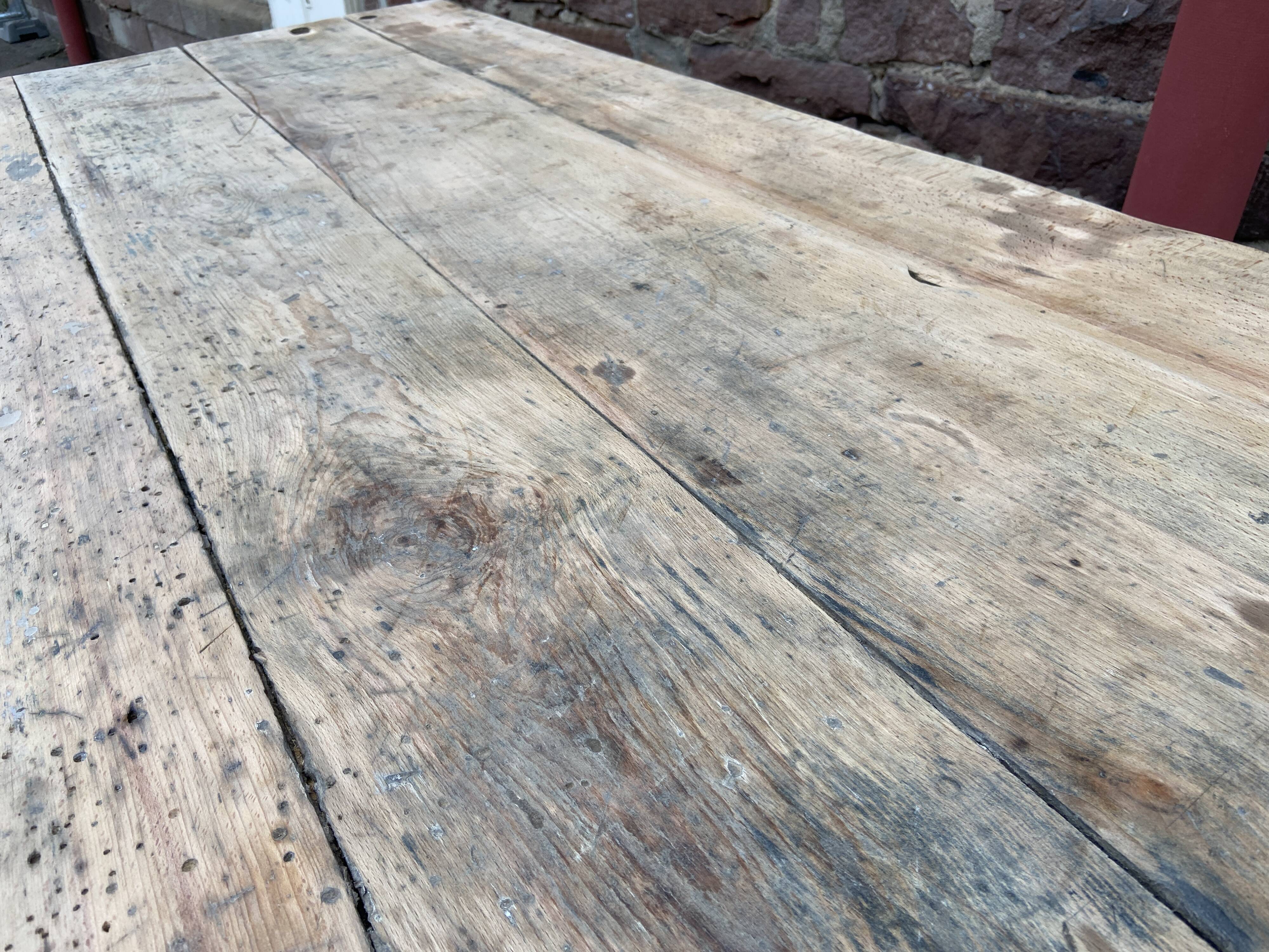 Huge vintage workshop workbench table 245cm