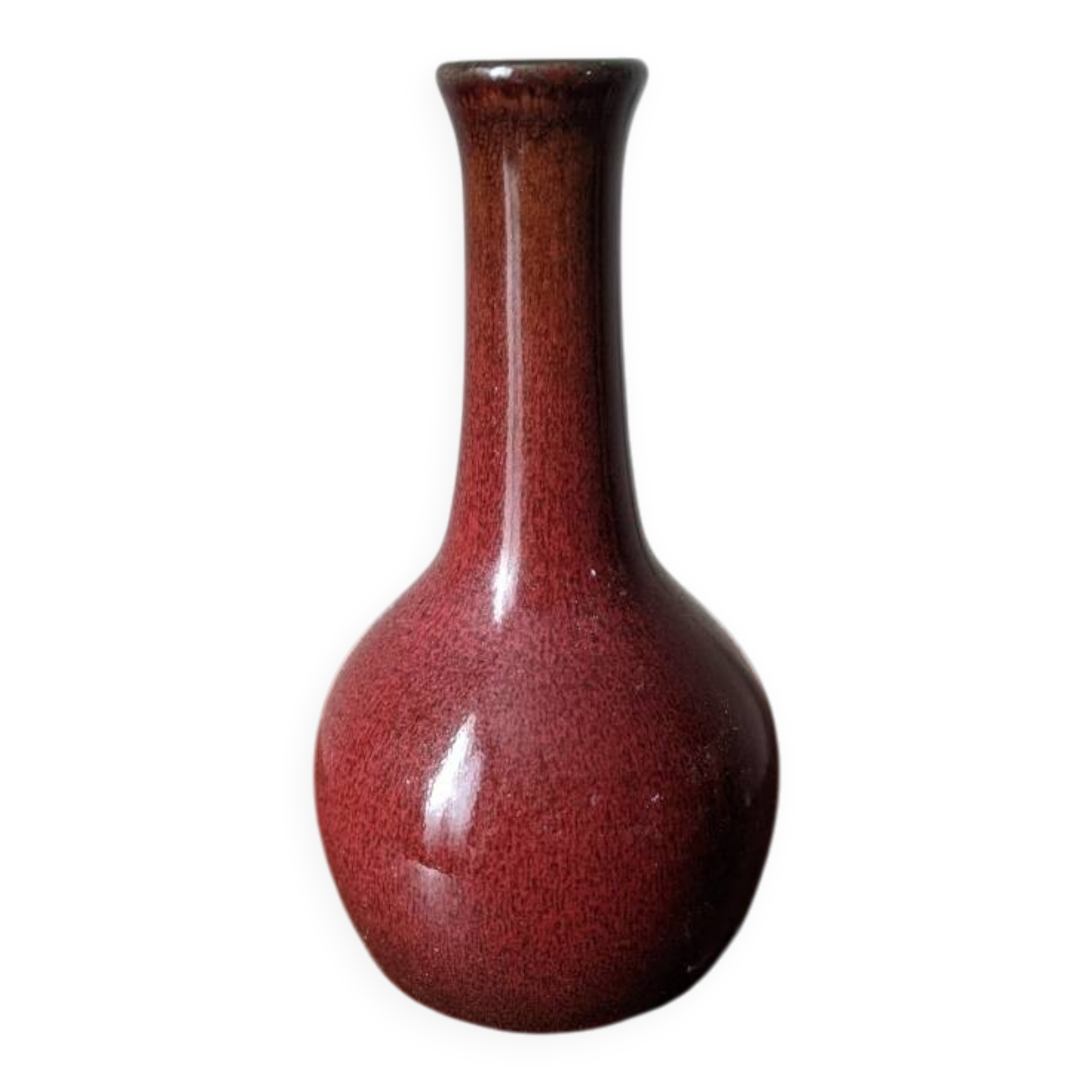 Small ceramic soliflore vase, alternative decoration, Japanese design