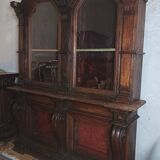 Empire style trade furniture bookcase in solid pine