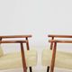 Pair de fauteuils vintage vert nebula 1970s