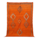 Orange Vintage Moroccan Rug 162 x 232 cm - Berber Wool Rug - Handmade Rug