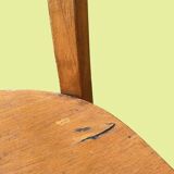 Set of 7 Baumann bistro chairs in light beech