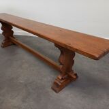 Farmhouse table and its 2 benches