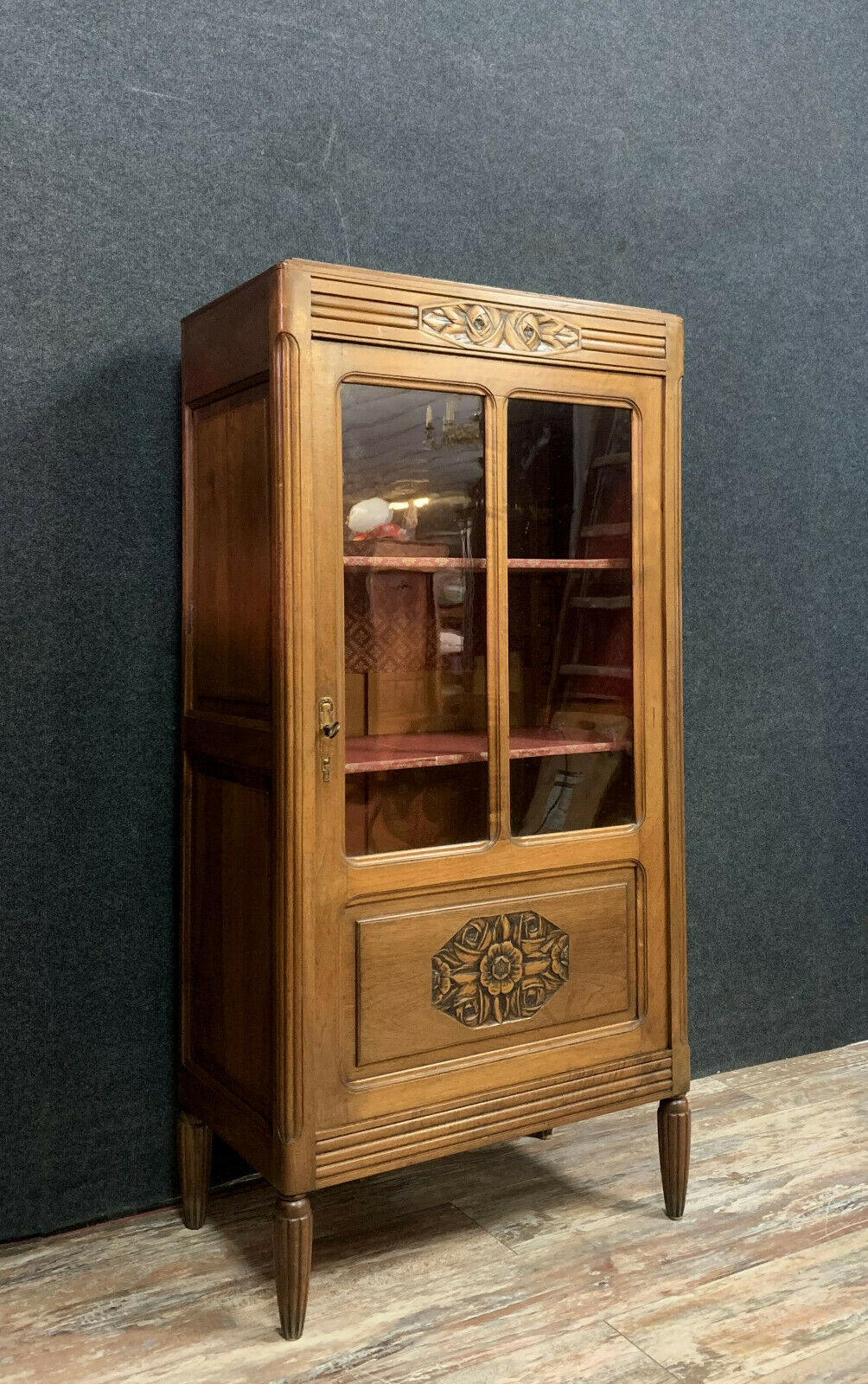 Art Deco period ceremonial library in walnut