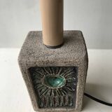 Stone and ceramic bedside lamp.