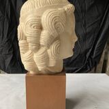 antique head sculpture Louvre Museum