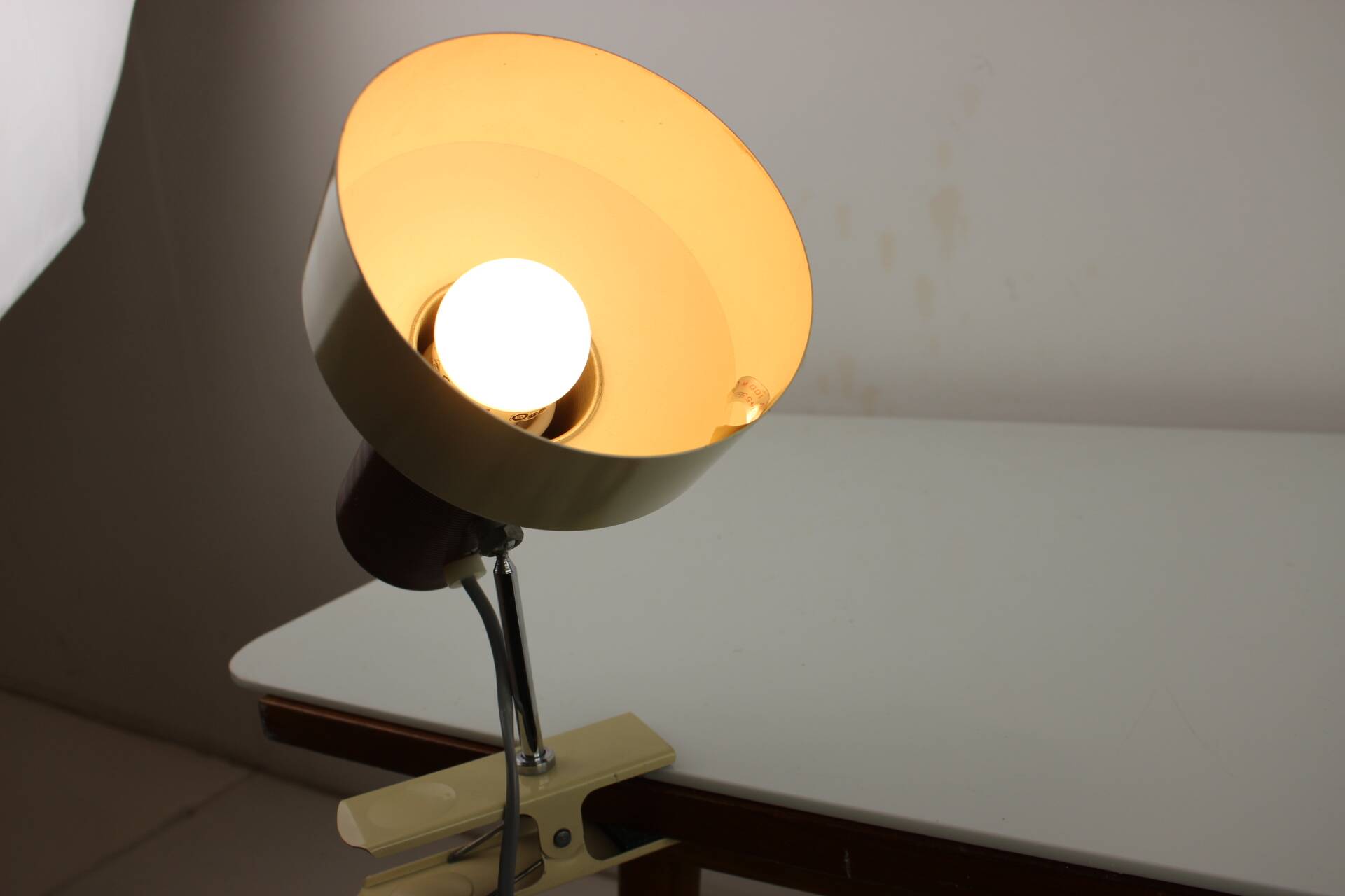 Mid-Century Lamp with Clip by Napako, 1970's
