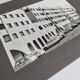 Art photography, town planning, architecture, vintage silver print, 1960s