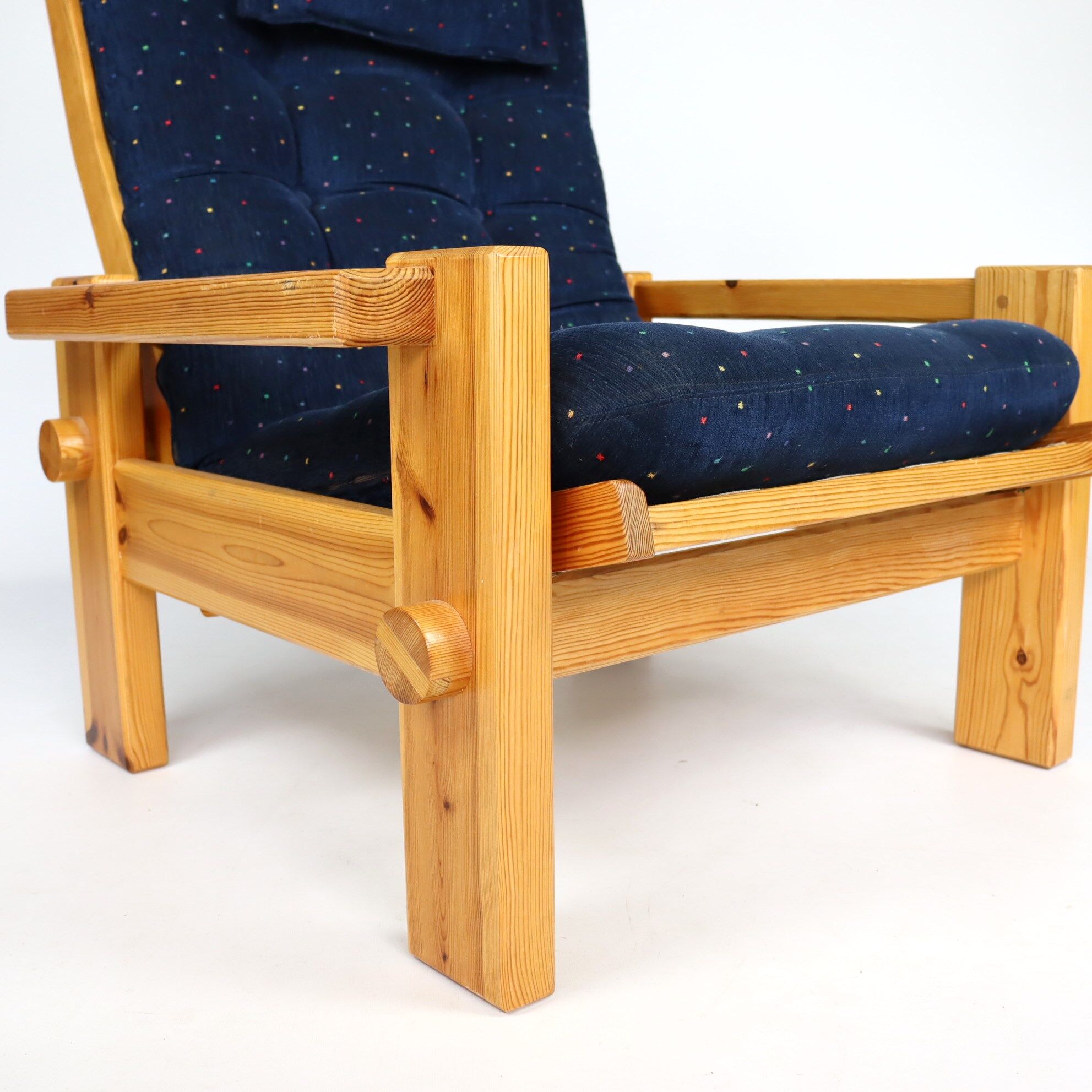 Pine armchair by Yngve Ekström
