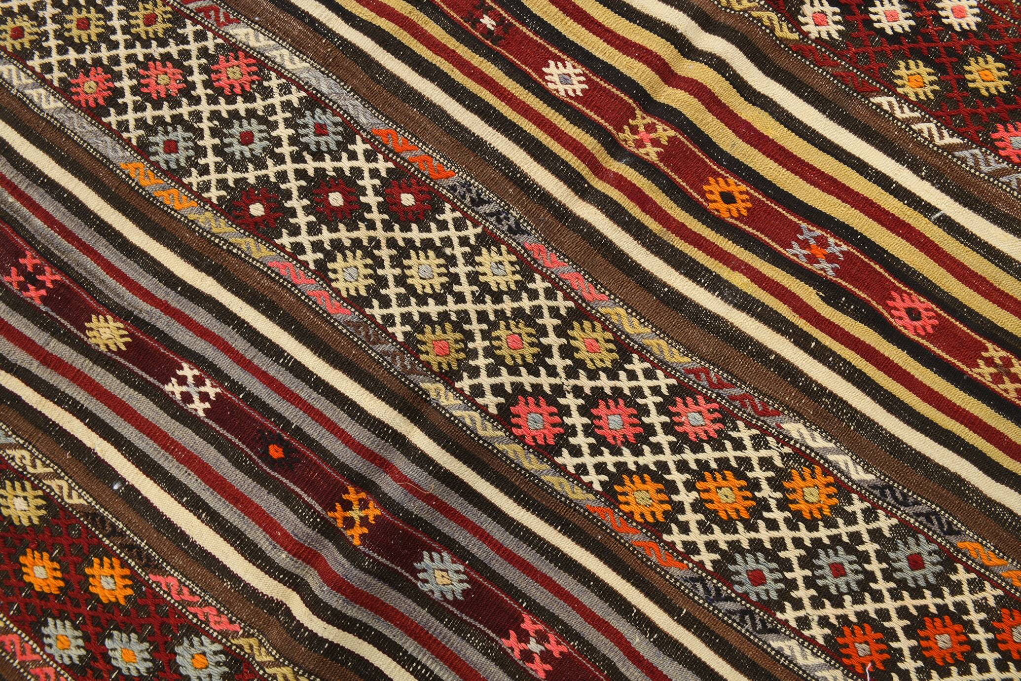5x7 Turkish Kilim Rug, 149x219