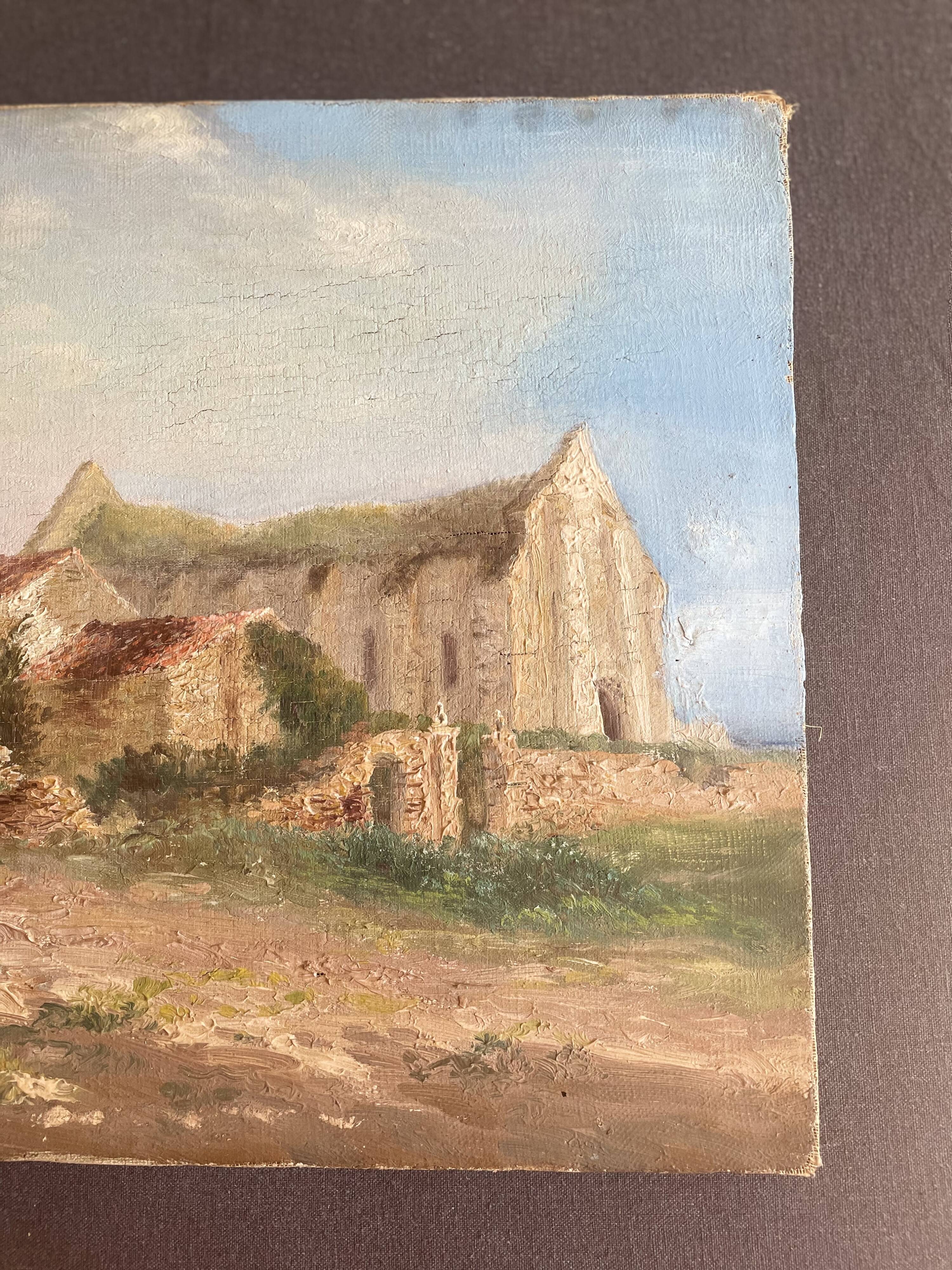 Huile sur toile paysage