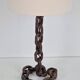Brutalist Chain Table Lamp attributed to Franz West, 1980s