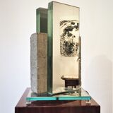 Mirror Table Lamp by Laurent Beyne, 1990s
