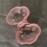 Pink double glass salt shaker