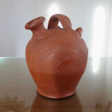Jug, terracotta gargoulette