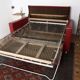 Red vintage sofa bed