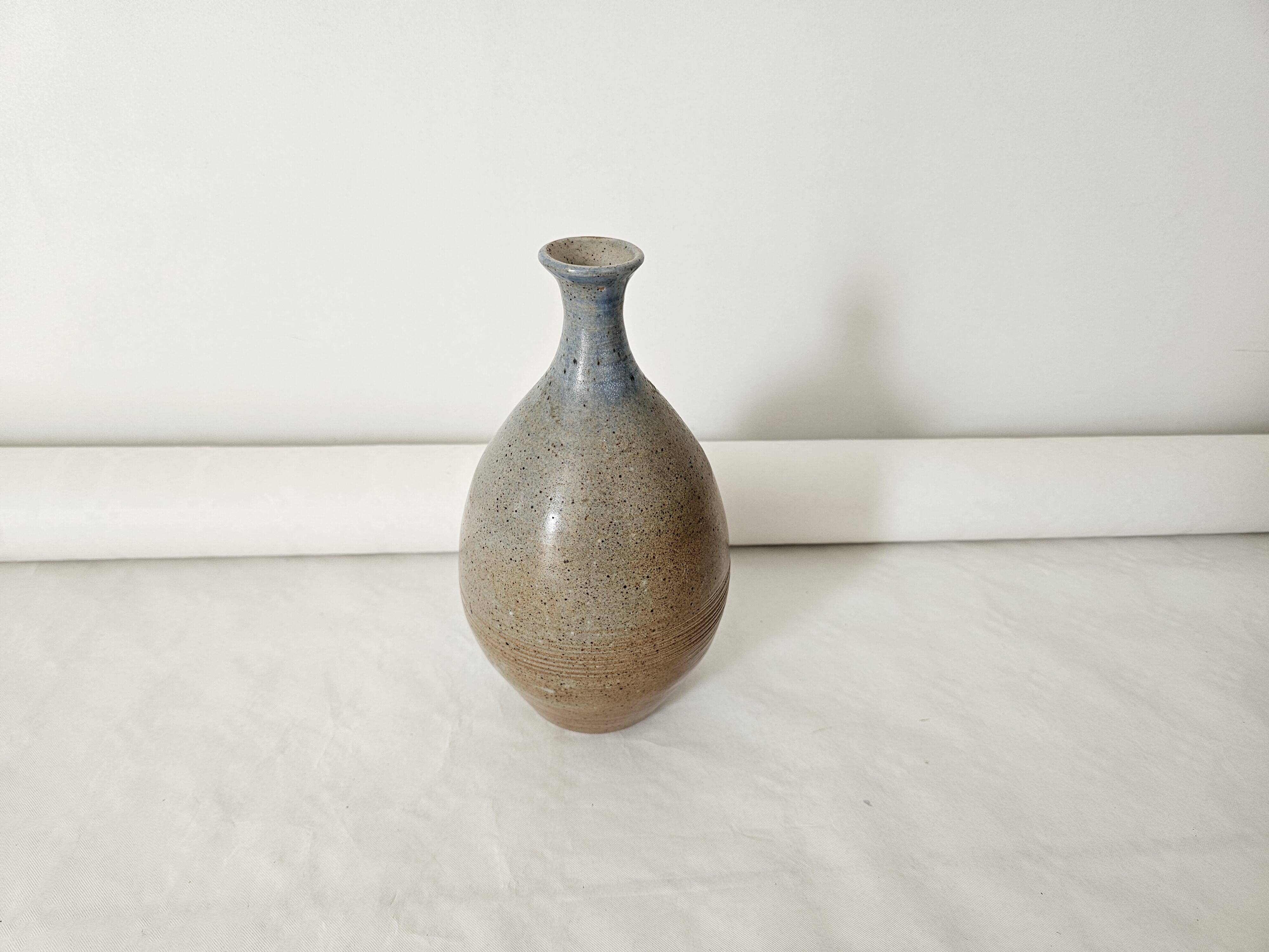 Ceramic soliflore vase signed Ligia