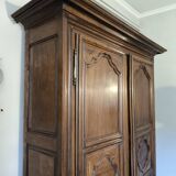 Louis XIV solid walnut wardrobe