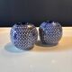 Pair of ball candlesticks
