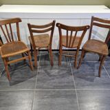 4 Baumann / Luterma bistro chairs, 1960s