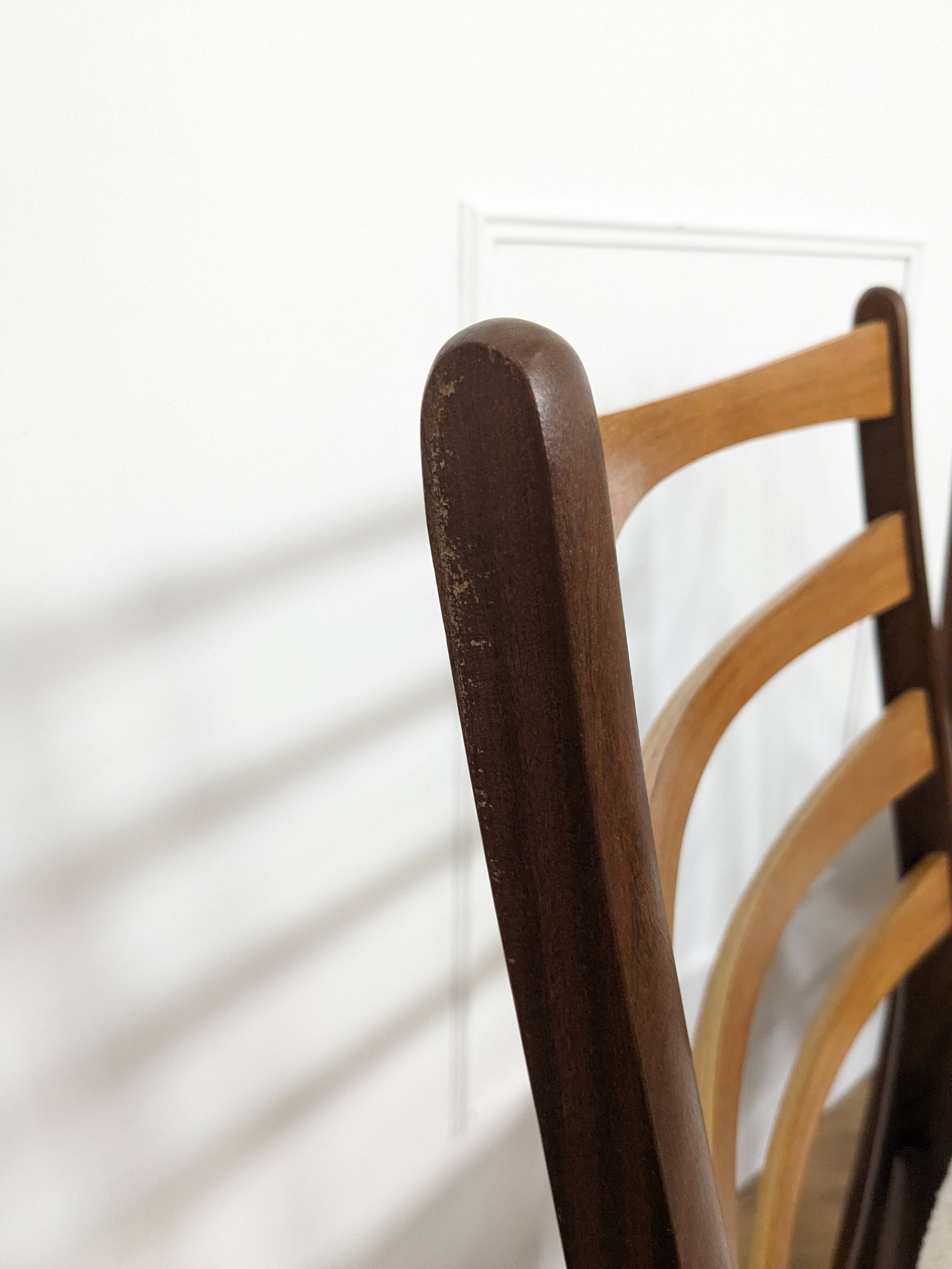 Set of 2 vintage Scandinavian chairs