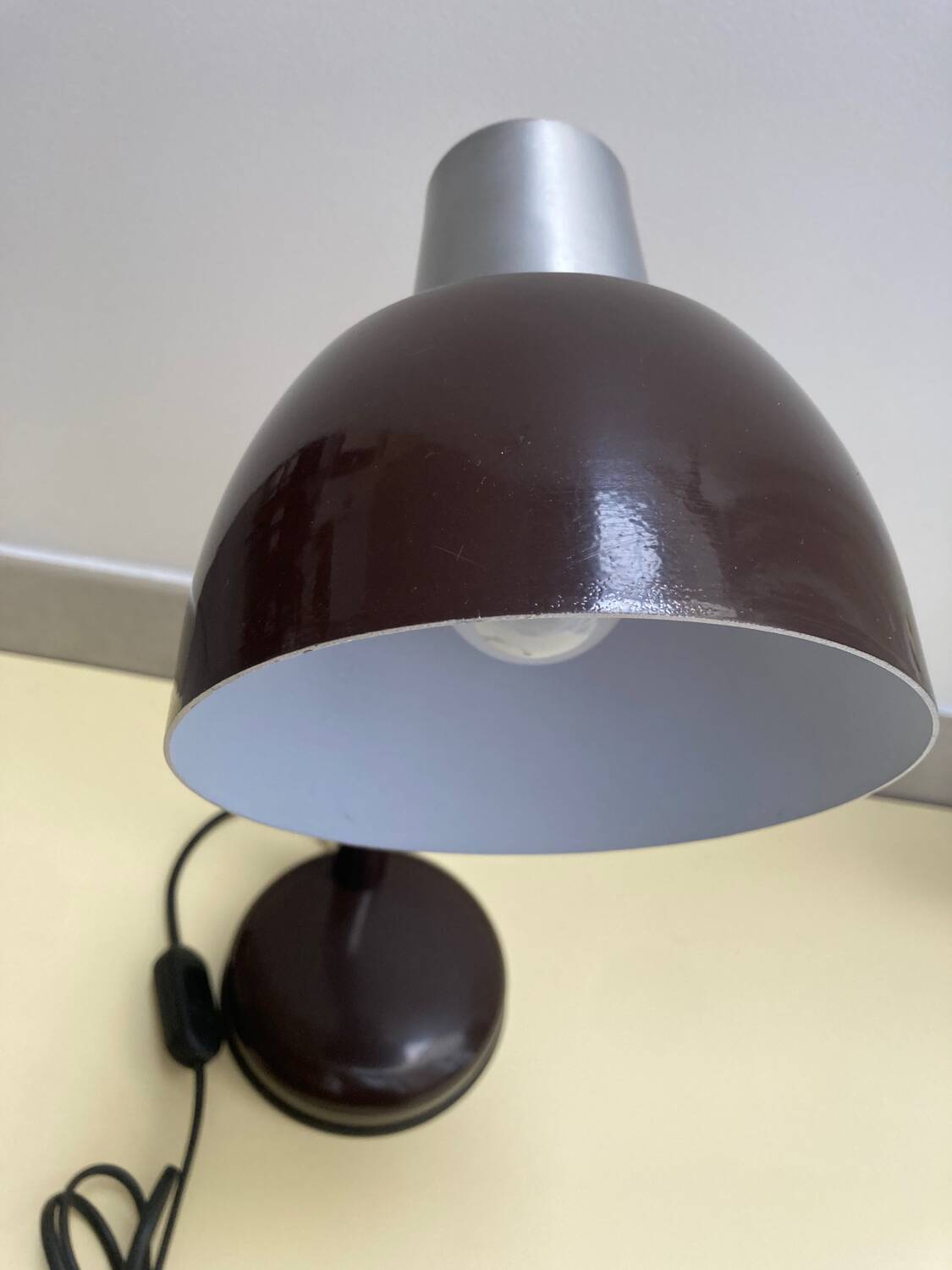 70s metal desk lamp