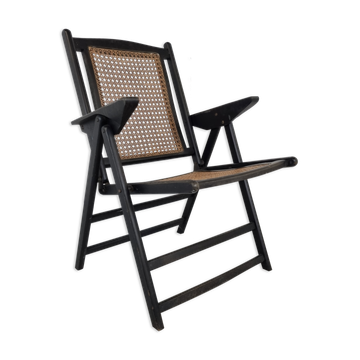 Chaise pliable italienne du milieu du siècle, années 1960