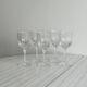 5 Vintage Cut Thick Glass Shot Glasses