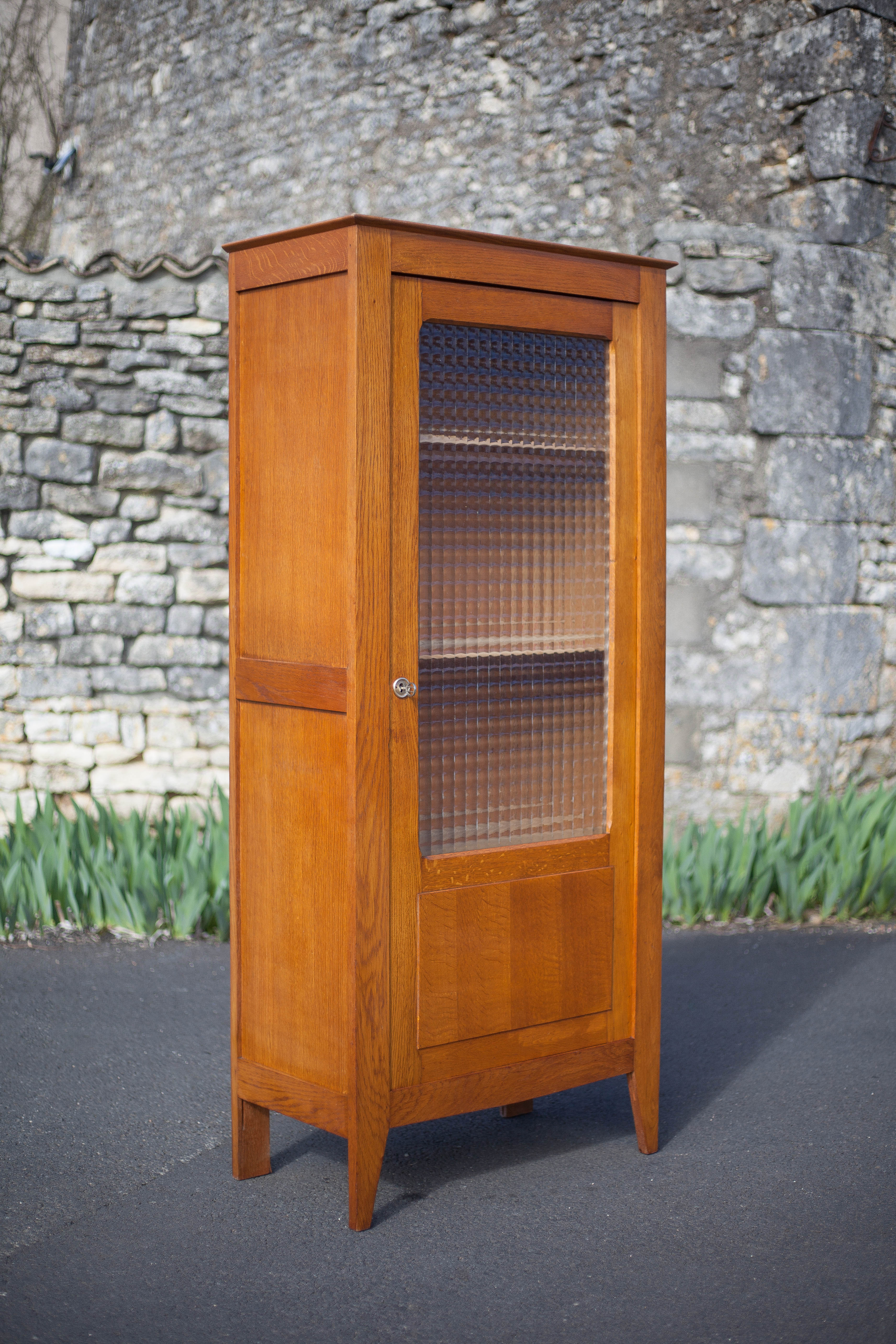 Hosiery, glazed school cabinet