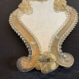 Venetian art nouveau wall mirror Murano 24x44cm